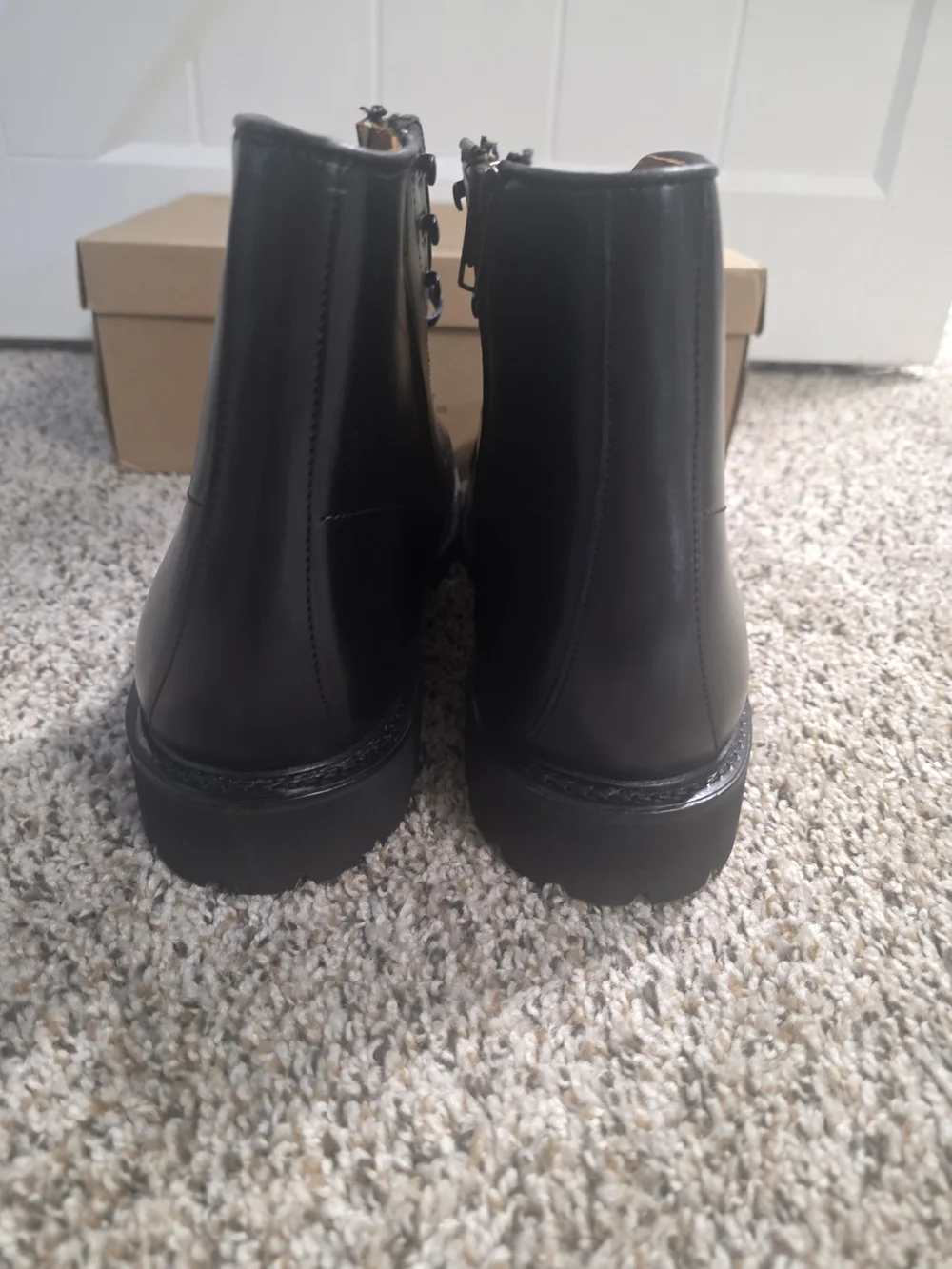 Men's Allen Edmonds Black Leather Lace-Up Boots